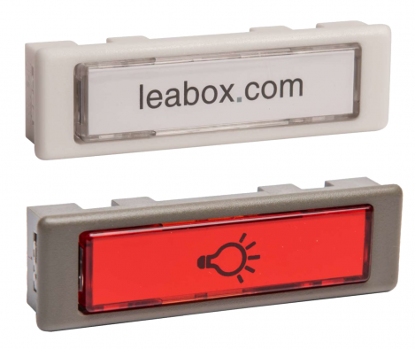 Leabox Klingel- oder Lichtaster in weiß oder grau
