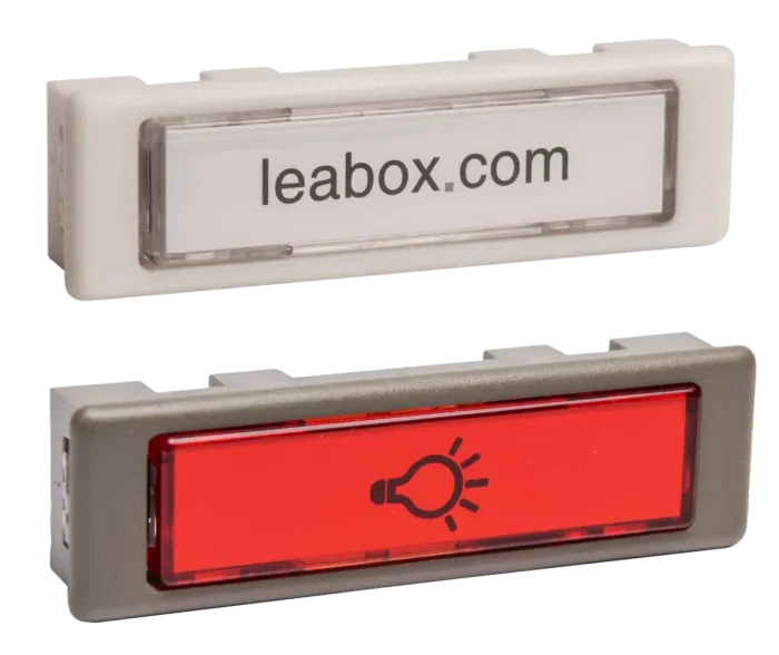 Leabox Klingel- oder Lichtaster in weiß oder grau