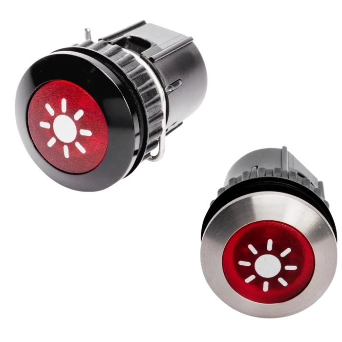Leabox Grothe Lichttaster schwarzer oder Edelstahlrand